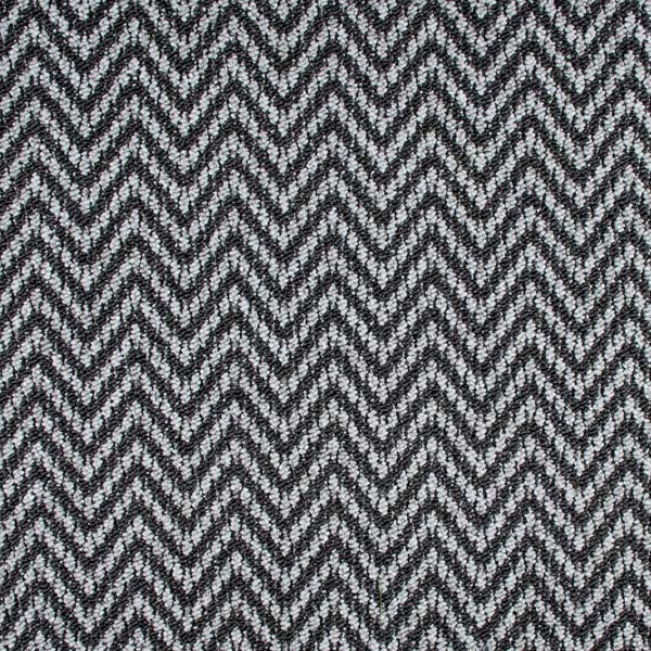 Anthracite Aztec Herringbone Carpet 1.81m x 4m Remnant