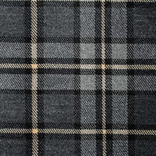 Lead Midas Tartan Wilton Carpet 2m x 4m Remnant