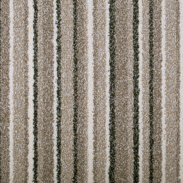 Cavern Sand 74 Noble Striped Saxony Collection Carpet