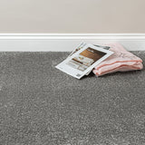 Dolphin Grey Artemis Luxury Saxony Carpet