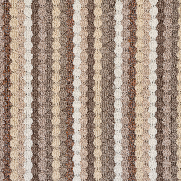 Beige Multi Stripe Loop Carpet