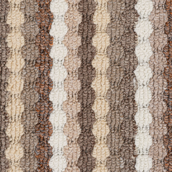 Beige Multi Stripe Loop Carpet