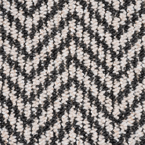 Black & White Chile Herringbone Carpet