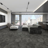 Dark Slate Allora Tile SPC Click LVT Flooring