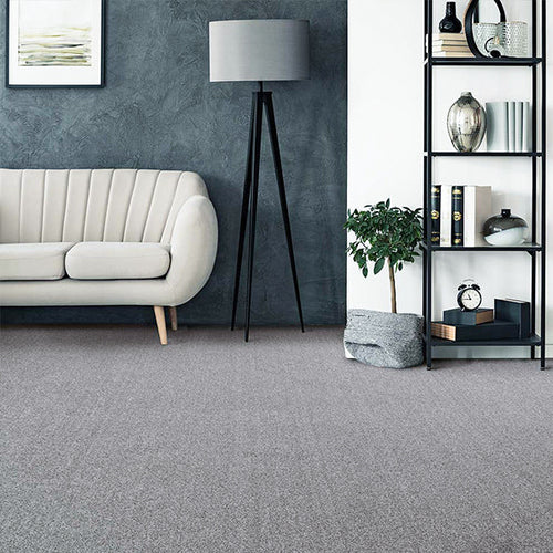 Silver Grey Delaware Saxony Carpet