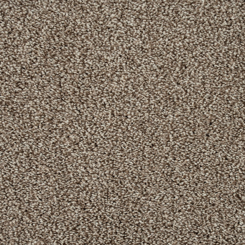 Dusky Brown Soft Hawaii Saxony Carpet 5.18m x 5m Remnant