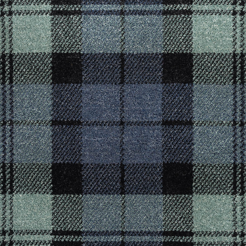 Green Blue BLKW17 Midas Tartan Wilton Carpet