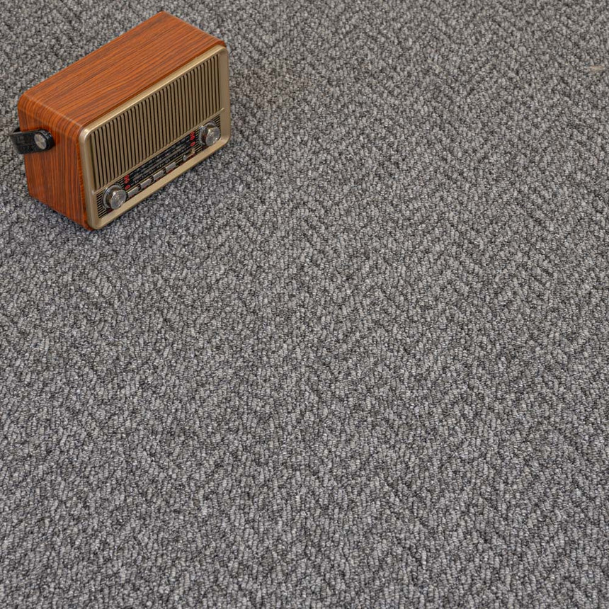 Grey Andes Herringbone Carpet