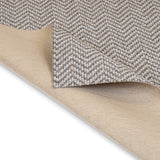 Grey Beige Chile Herringbone Carpet