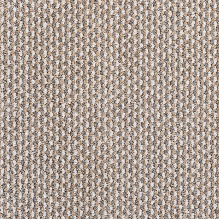 Grey Beige Richmond Loop Feltback Carpet