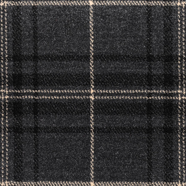 Grey Ivory BRC05 Midas Tartan Wilton Carpet 2m x 4m Remnant