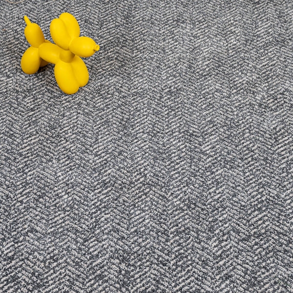 Herringbone Steel Illusion Wilton Carpet