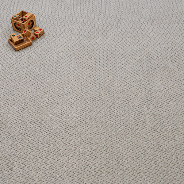 Light Grey Abstract Castle Carpet