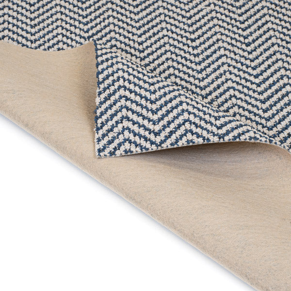 Navy & White Chile Herringbone Carpet