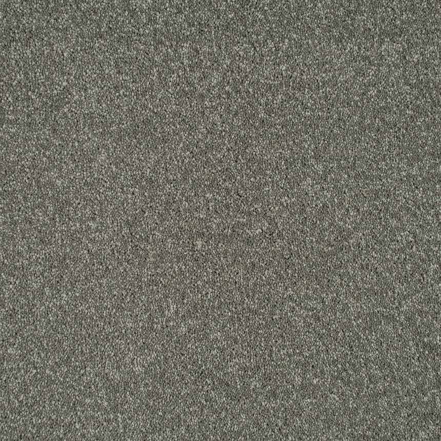 Pewter Grey Missouri Saxony Carpet 2.31m x 4m Remnant