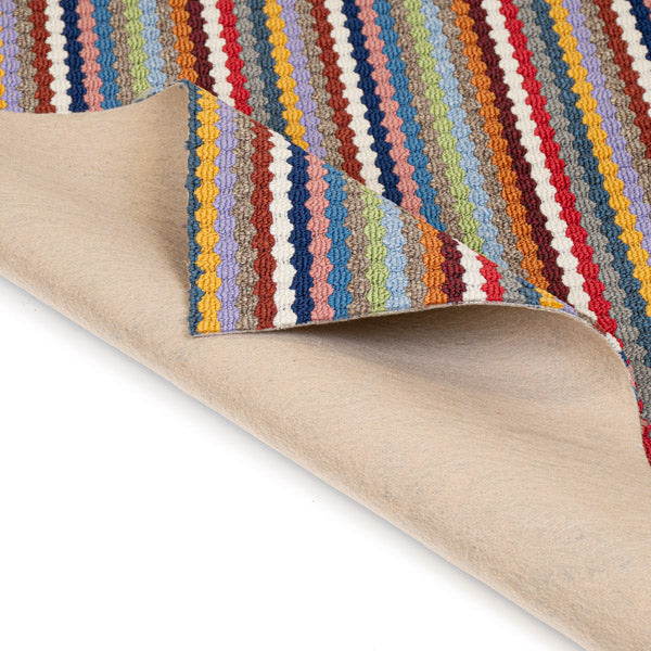 Rainbow Multi Stripe Loop Carpet