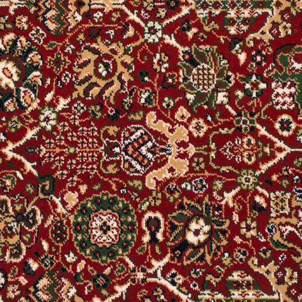 Red 2501 10 Royal Garden Patterned Wilton Wiltax Carpet 2.28m x 4m Remnant