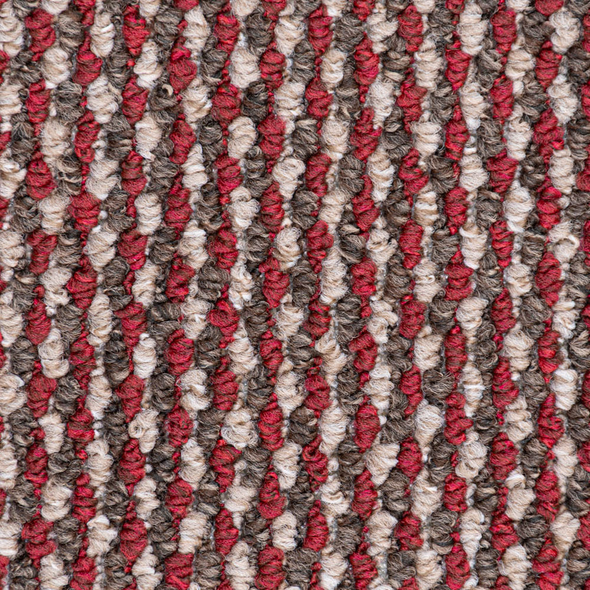 Red Richmond Loop Feltback Carpet