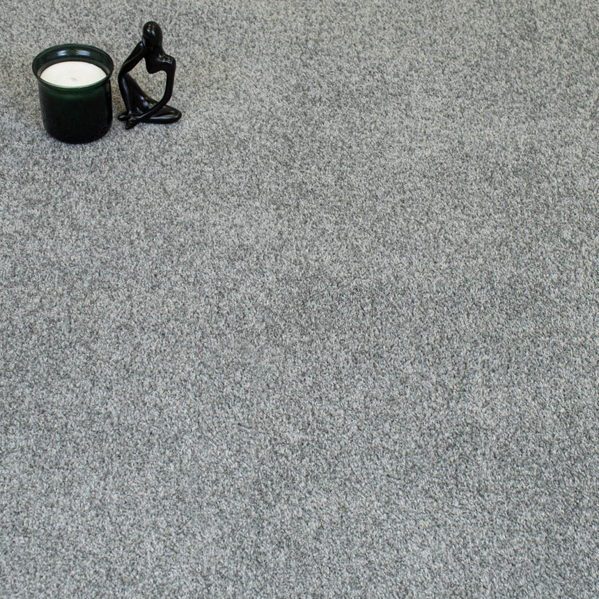 Silver Grey Louisiana Saxony Carpet