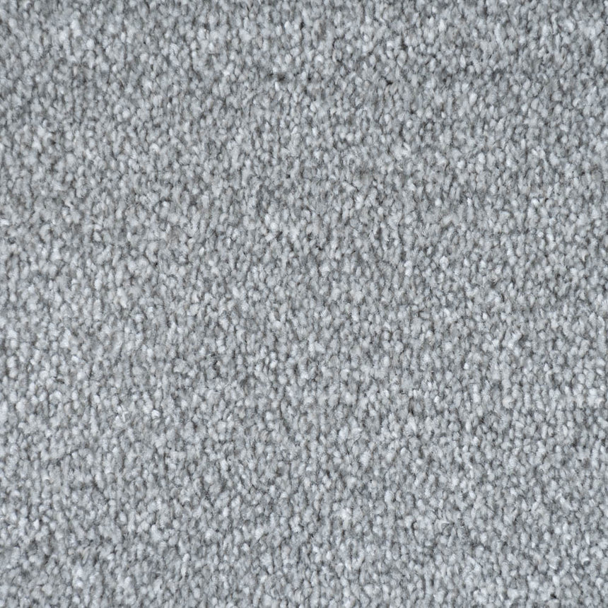 Silver Grey Polaris Luxury Saxony Carpet