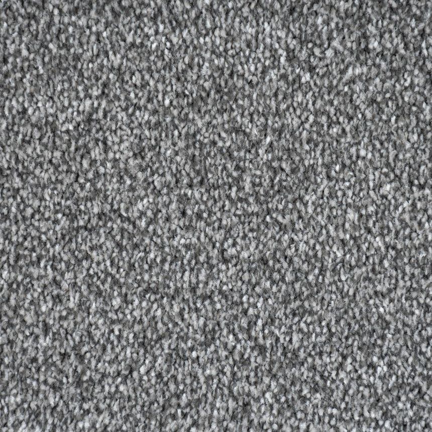 Steel Grey Polaris Luxury Saxony Carpet