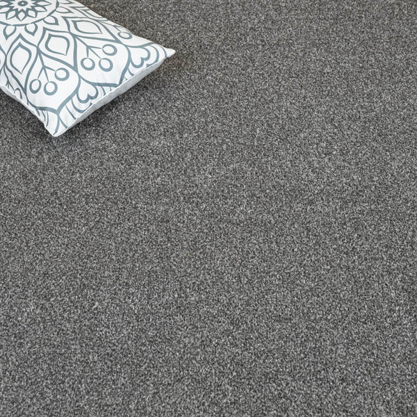 Steel Grey Selene Saxony Carpet