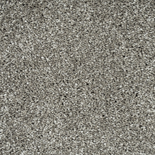 Stone Grey Soft Hawaii Saxony Carpet 4.96m x 5m Remnant