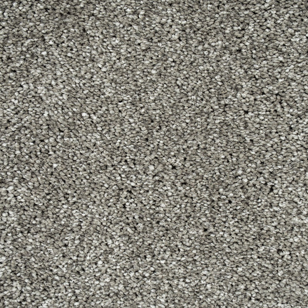 Stone Grey Soft Hawaii Saxony Carpet 4.96m x 5m Remnant