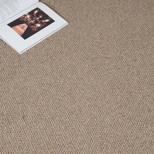 Timber Malabar Two Fold Wool Carpet by Cormar