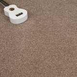 Warm Brown Polaris Luxury Saxony Carpet