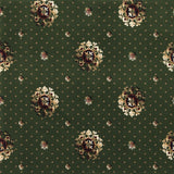 Meadow Green 2505 40 Medallion Patterned Wilton Wiltax Carpet