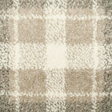 Grey & Beige Tartan Castle Wilton Carpet