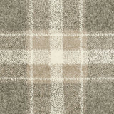 Grey & Beige Tartan Castle Wilton Carpet