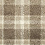 Brown & Beige Tartan Castle Wilton Carpet