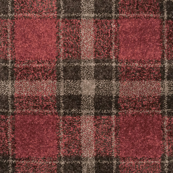 Red & Chocolate Tartan Castle Wilton Carpet