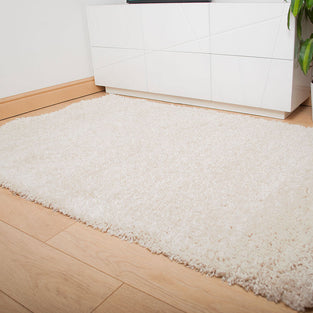 Cream Lunar Ultra Shaggy Rug