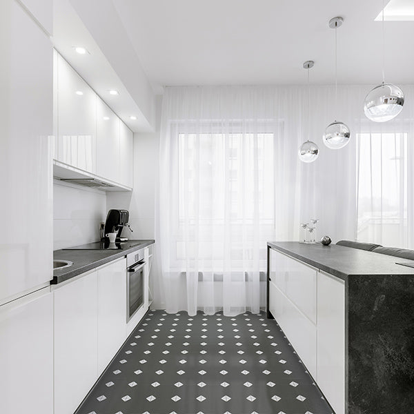 18+ Black And White Kitchen Tile