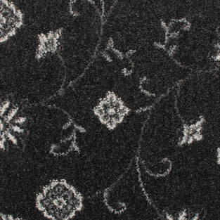 Anthracite Floral Queensville Wilton Carpet