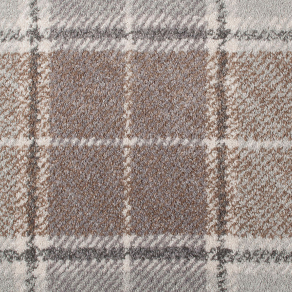 Beige Brown Traditional Tartan Manor Park Wilton Carpet | Buy ...