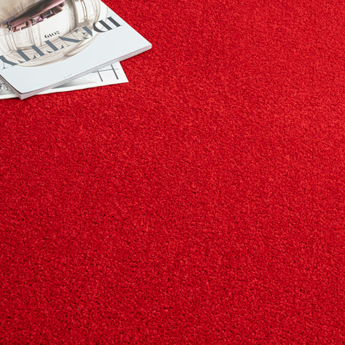 Red Belton Feltback Twist Carpet