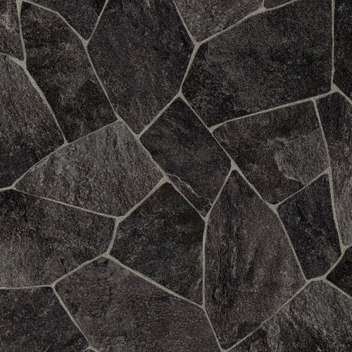 Broken Dark Slate Random Tile Texstar Vinyl Flooring