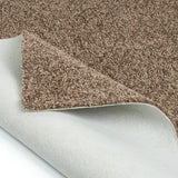 Brown Avalon Saxony Feltback Carpet Clearance 5m