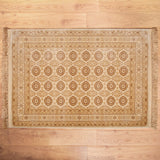 Regent Golden Beige Patterned Rixos Rug