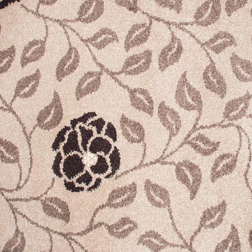 Beige Chocolate Flower Castle Wilton Carpet