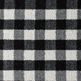 Charcoal Grey GIN15 Gingham Wilton Carpet