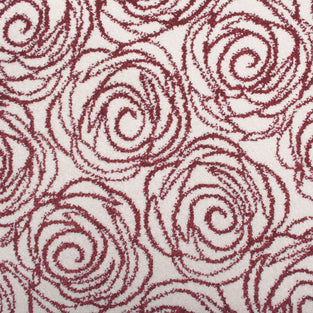 Cream Red Rose Castle Wilton Carpet