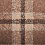 Brown Blue Dali Tartan Carpet