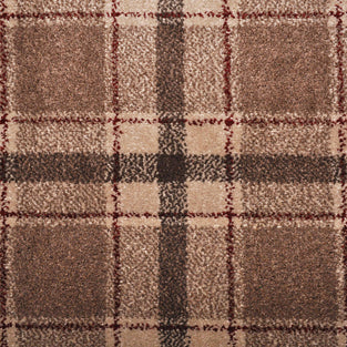 Brown Red Dali Tartan Carpet