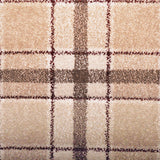 Beige Red Dali Tartan Carpet