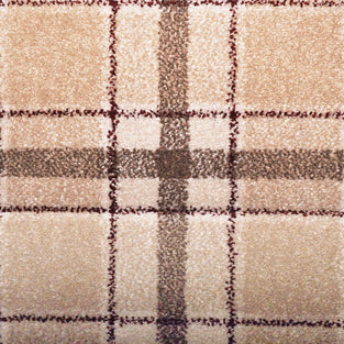 Beige Red Dali Tartan Carpet